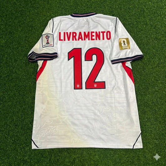 2026 WORLD CUP TINO LIVRAMENTO TEAM ENGLAND WHITE JERSEY