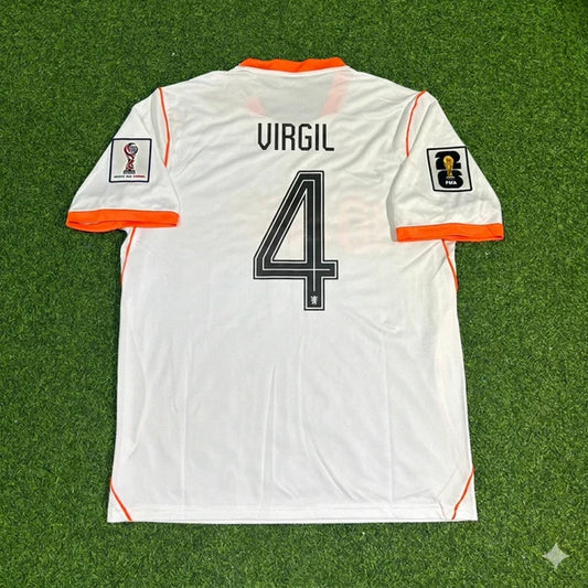 2026 WORLD CUP VIRGIL VAN DIJK TEAM NETHERLANDS WHITE JERSEY